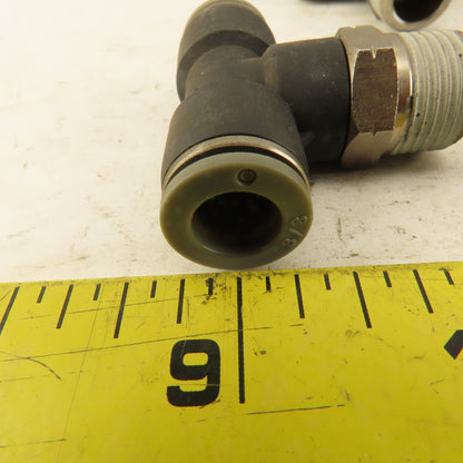 Push to Connect Branch Tee 3/8" Tube x 3/8" NPT Male Lot of 5