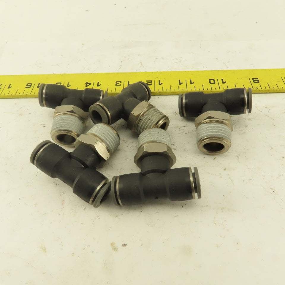 Push to Connect Branch Tee 3/8" Tube x 1/2" NPT Male Lot of 5