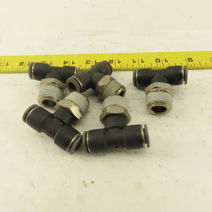 Push to Connect Branch Tee 3/8" Tube x 1/2" NPT Male Lot of 5