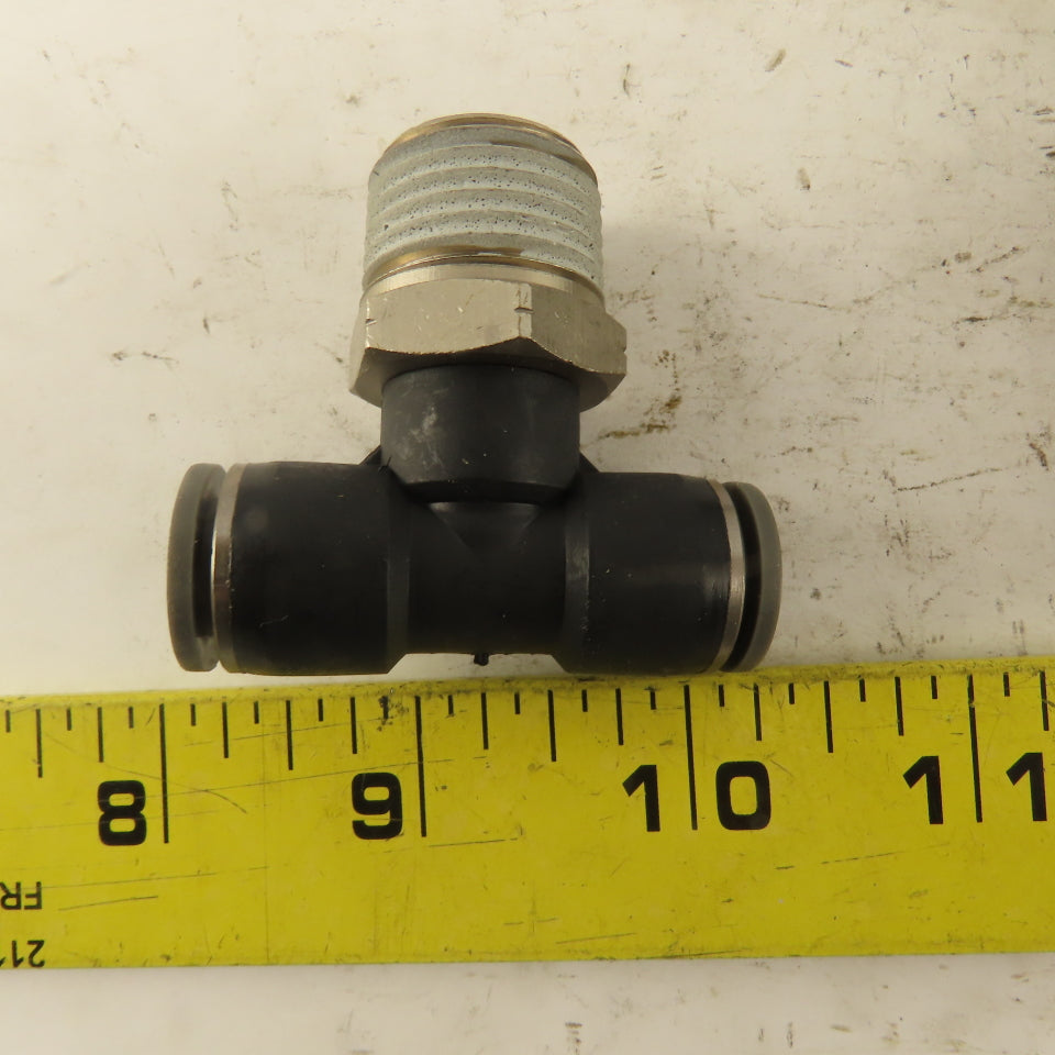 Push to Connect Branch Tee 3/8" Tube x 1/2" NPT Male Lot of 5