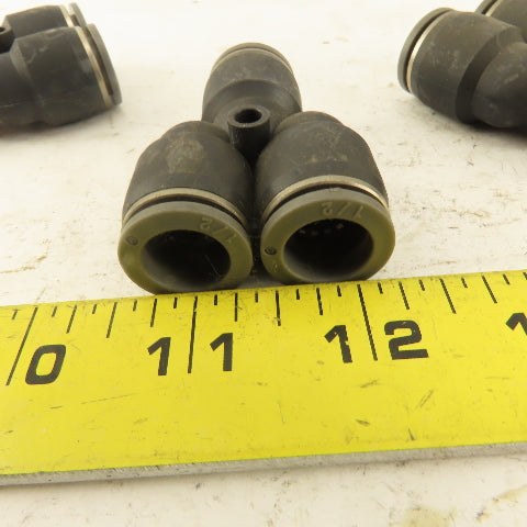 1/2" Tube Push To Connect "Y" Connector Lot Of 3