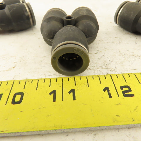 1/2" Tube Push To Connect "Y" Connector Lot Of 3