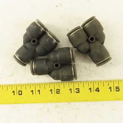 1/2" Tube Push To Connect "Y" Connector Lot Of 3