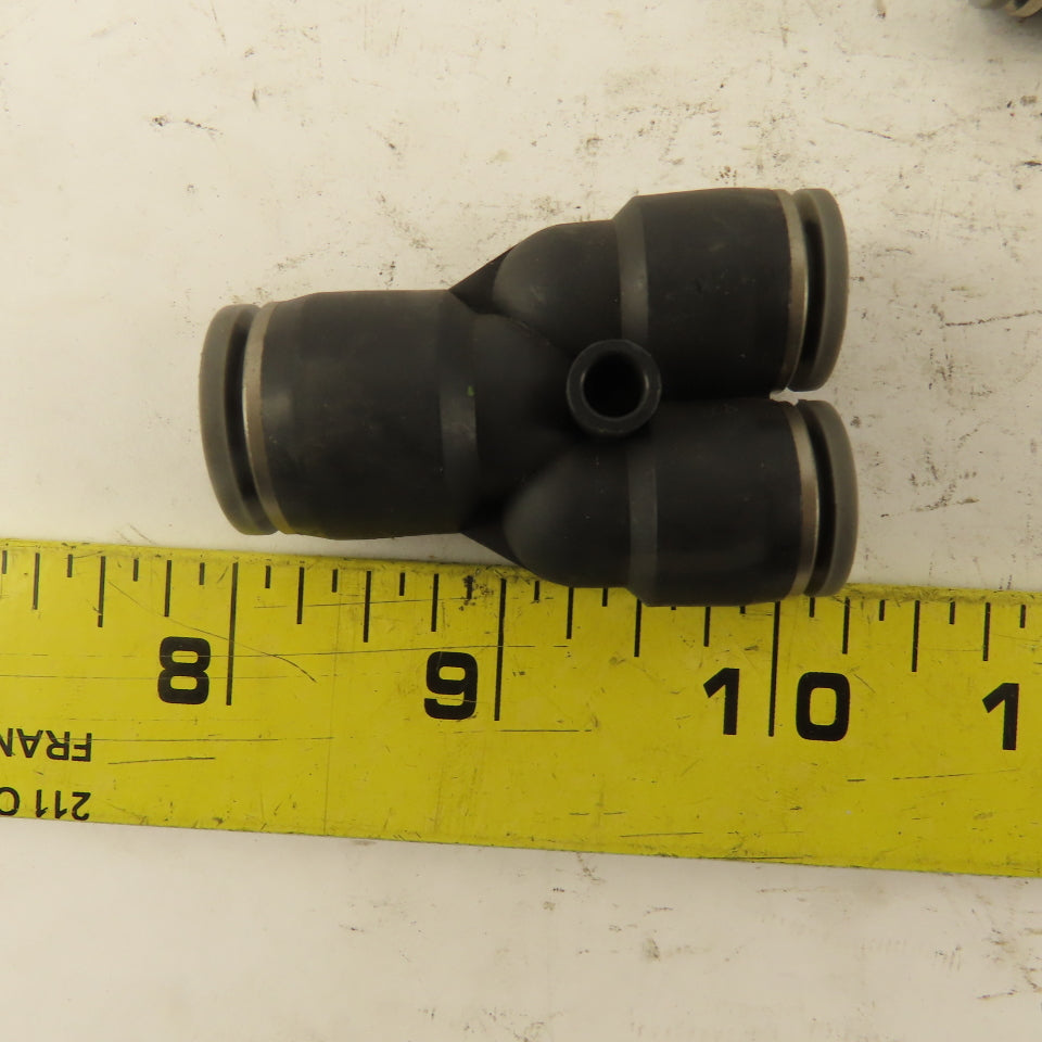 1/2" x 3/8 Tube Push To Connect "Y" Connector Lot Of 4