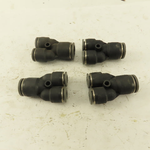 1/2" x 3/8 Tube Push To Connect "Y" Connector Lot Of 4