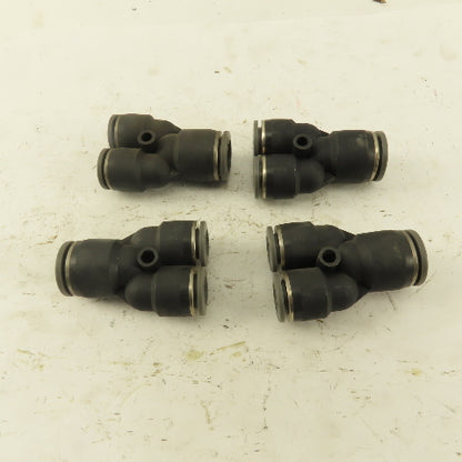 1/2" x 3/8 Tube Push To Connect "Y" Connector Lot Of 4
