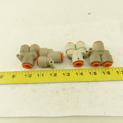 1/2" x 3/8 Tube Push To Connect "Y" Connector Lot Of 4