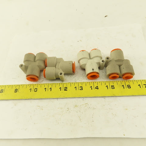 1/2" x 3/8 Tube Push To Connect "Y" Connector Lot Of 4