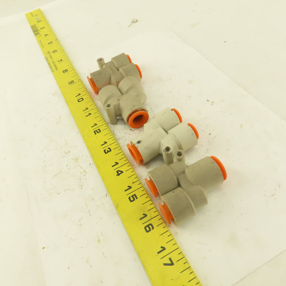 1/2" x 3/8 Tube Push To Connect "Y" Connector Lot Of 4