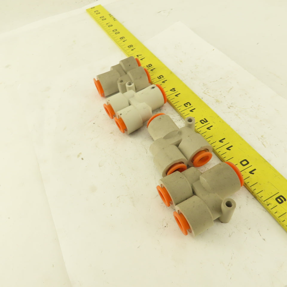 1/2" x 3/8 Tube Push To Connect "Y" Connector Lot Of 4