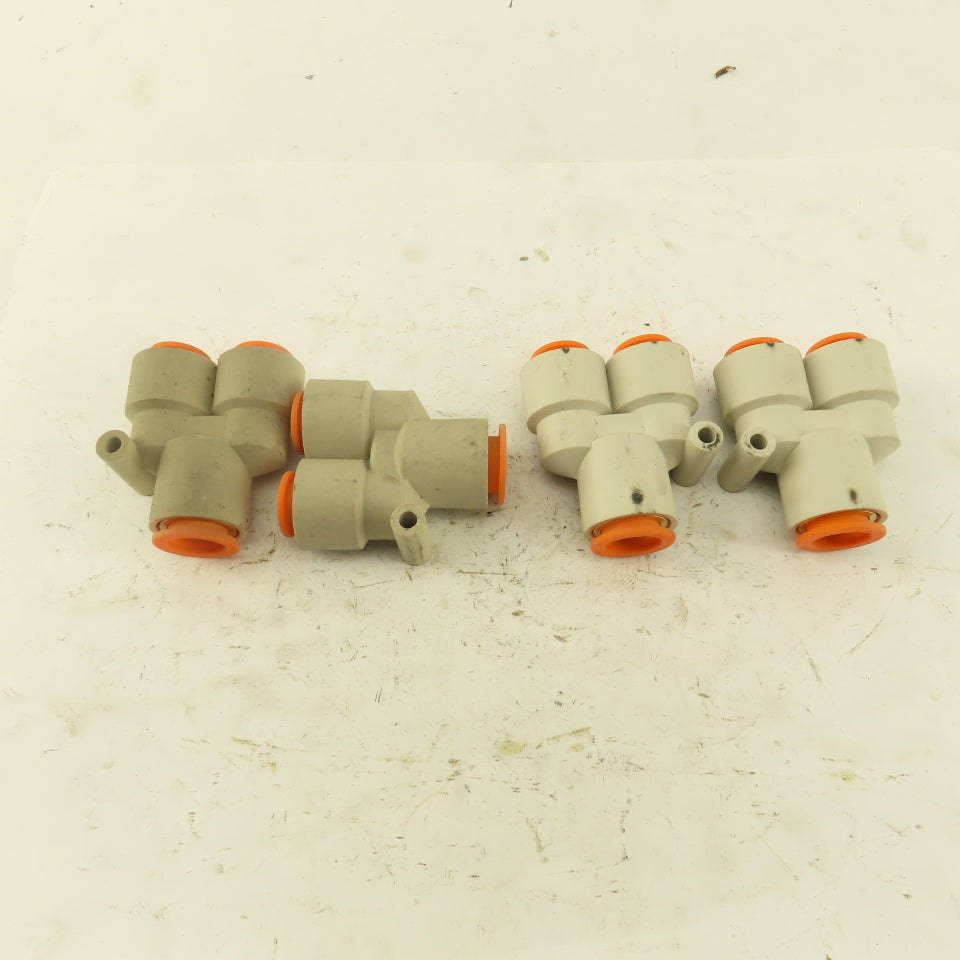 1/2" x 3/8 Tube Push To Connect "Y" Connector Lot Of 4