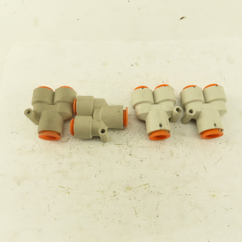 1/2" x 3/8 Tube Push To Connect "Y" Connector Lot Of 4