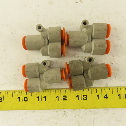 3/8 Tube Push To Connect "Y" Connector Lot Of 4