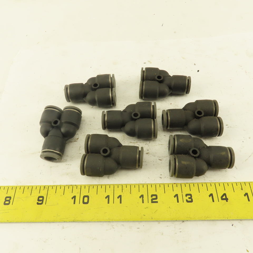 3/8 Tube Push To Connect "Y" Connector Lot Of 7