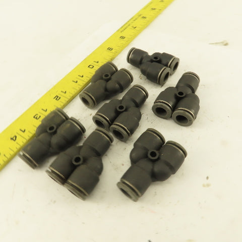 3/8 Tube Push To Connect "Y" Connector Lot Of 7