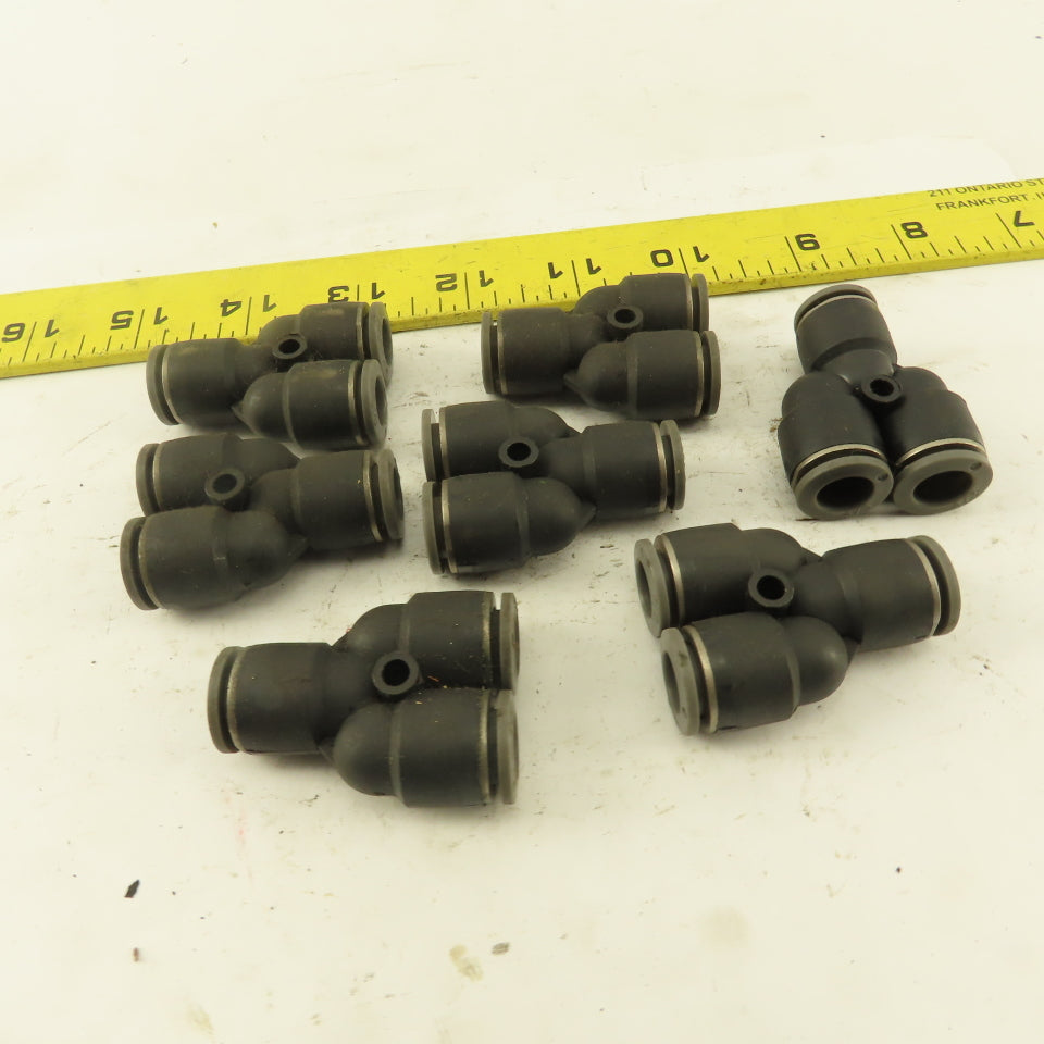 3/8 Tube Push To Connect "Y" Connector Lot Of 7