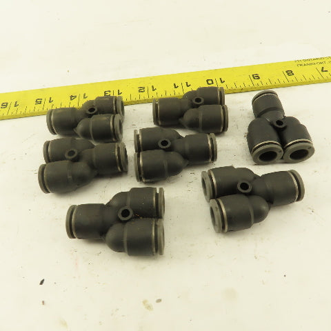3/8 Tube Push To Connect "Y" Connector Lot Of 7