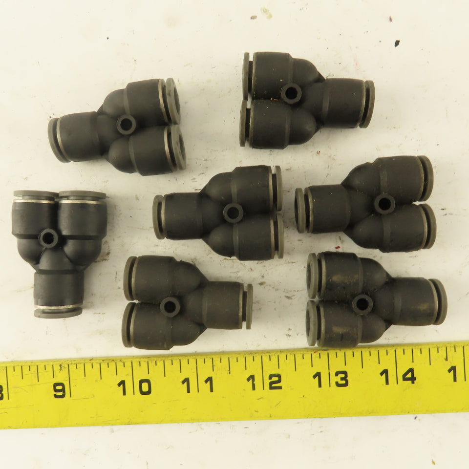 3/8 Tube Push To Connect "Y" Connector Lot Of 7