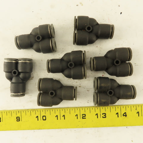 3/8 Tube Push To Connect "Y" Connector Lot Of 7