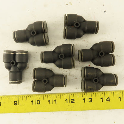 3/8 Tube Push To Connect "Y" Connector Lot Of 7