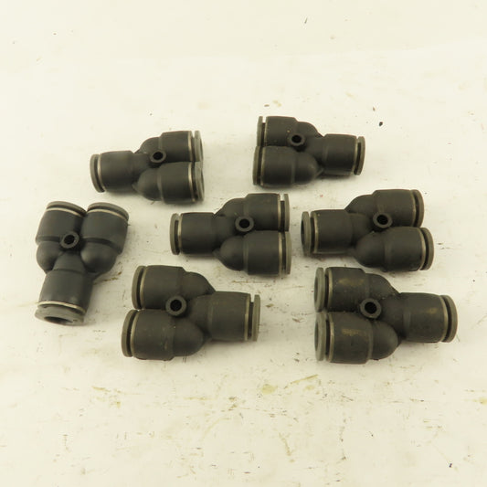 3/8 Tube Push To Connect "Y" Connector Lot Of 7