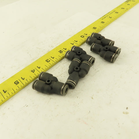 1/4 Tube Push To Connect "Y" Connector Lot of 5
