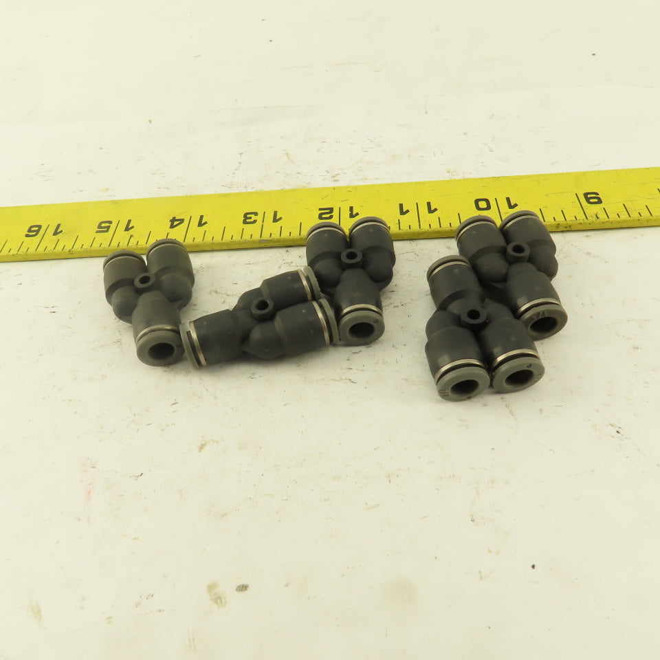 1/4 Tube Push To Connect "Y" Connector Lot of 5