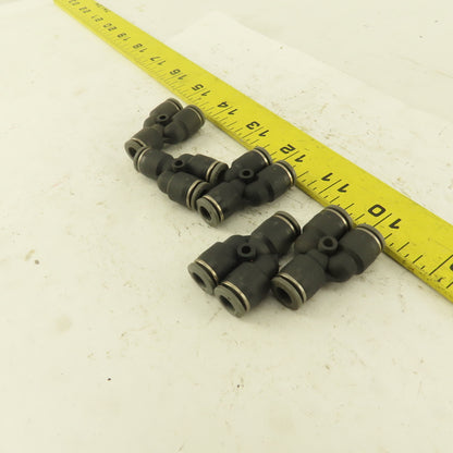 1/4 Tube Push To Connect "Y" Connector Lot of 5