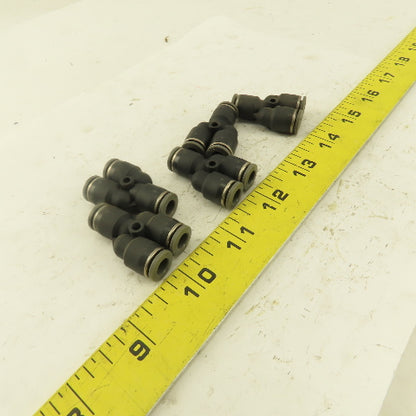 1/4 Tube Push To Connect "Y" Connector Lot of 5