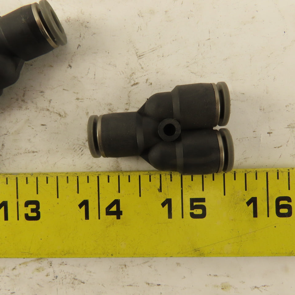 1/4 Tube Push To Connect "Y" Connector Lot of 5