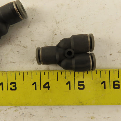 1/4 Tube Push To Connect "Y" Connector Lot of 5