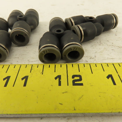 1/4 Tube Push To Connect "Y" Connector Lot of 5