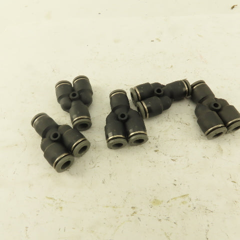 1/4 Tube Push To Connect "Y" Connector Lot of 5