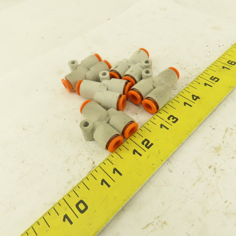 1/4 Tube Push To Connect "Y" Connector Lot of 5