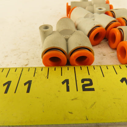 1/4 Tube Push To Connect "Y" Connector Lot of 5