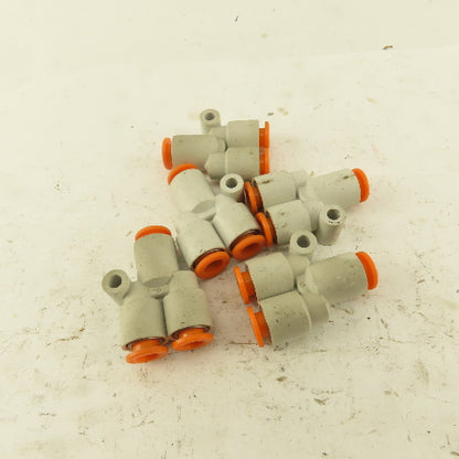 1/4 Tube Push To Connect "Y" Connector Lot of 5