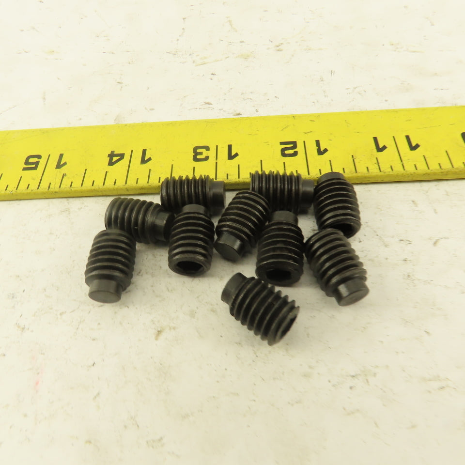 7/16"-14 x 5/8" Half Dog Point Socket Head Set Screw Lot Of 10