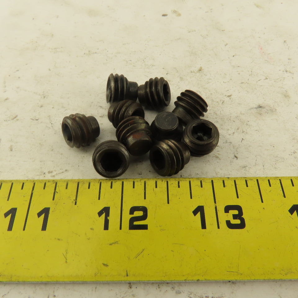 7/16"-14 x 3/8" Half Dog Point Socket Head Set Screw Lot Of 10