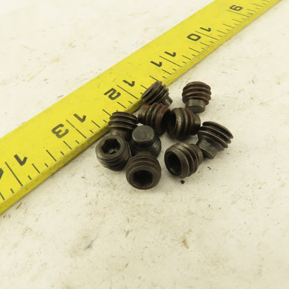 7/16"-14 x 3/8" Half Dog Point Socket Head Set Screw Lot Of 10
