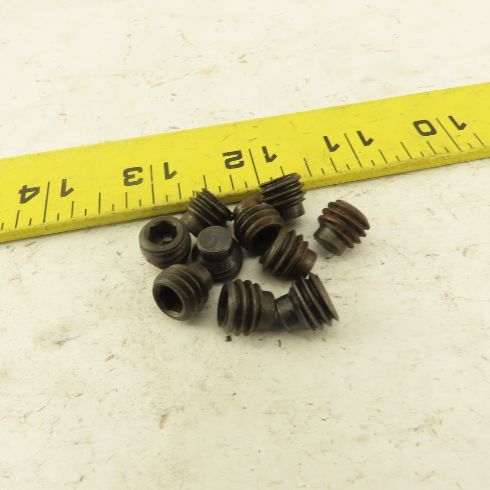 7/16"-14 x 3/8" Half Dog Point Socket Head Set Screw Lot Of 10