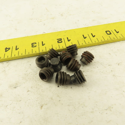 7/16"-14 x 3/8" Half Dog Point Socket Head Set Screw Lot Of 10