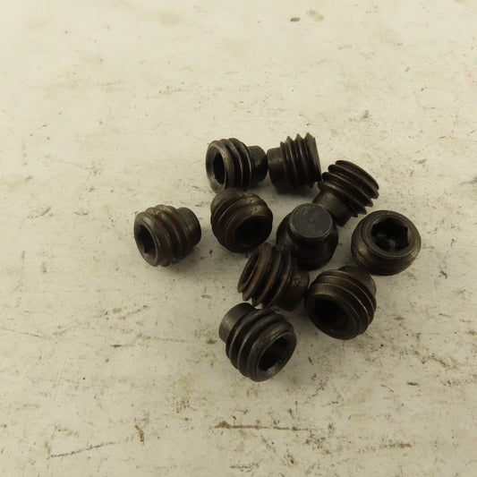 7/16"-14 x 3/8" Half Dog Point Socket Head Set Screw Lot Of 10