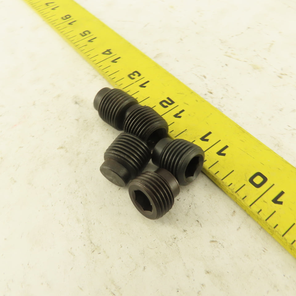 5/8"-18 x 5/8" Half Dog Point Socket Head Set Screw Lot Of 5