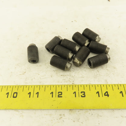 5/8"-18 x 3/4" Half Dog Point Socket Head Set Screw Lot Of 10