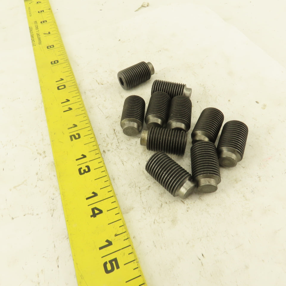 5/8"-18 x 3/4" Half Dog Point Socket Head Set Screw Lot Of 10