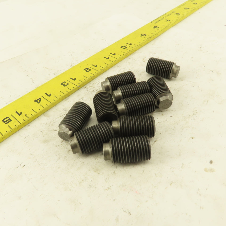 5/8"-18 x 3/4" Half Dog Point Socket Head Set Screw Lot Of 10