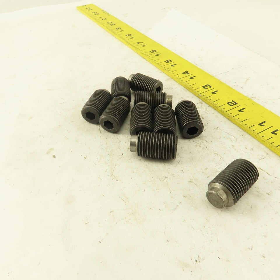5/8"-18 x 3/4" Half Dog Point Socket Head Set Screw Lot Of 10