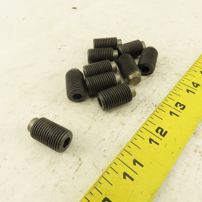 5/8"-18 x 3/4" Half Dog Point Socket Head Set Screw Lot Of 10
