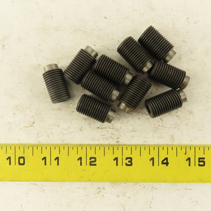 5/8"-18 x 3/4" Half Dog Point Socket Head Set Screw Lot Of 10