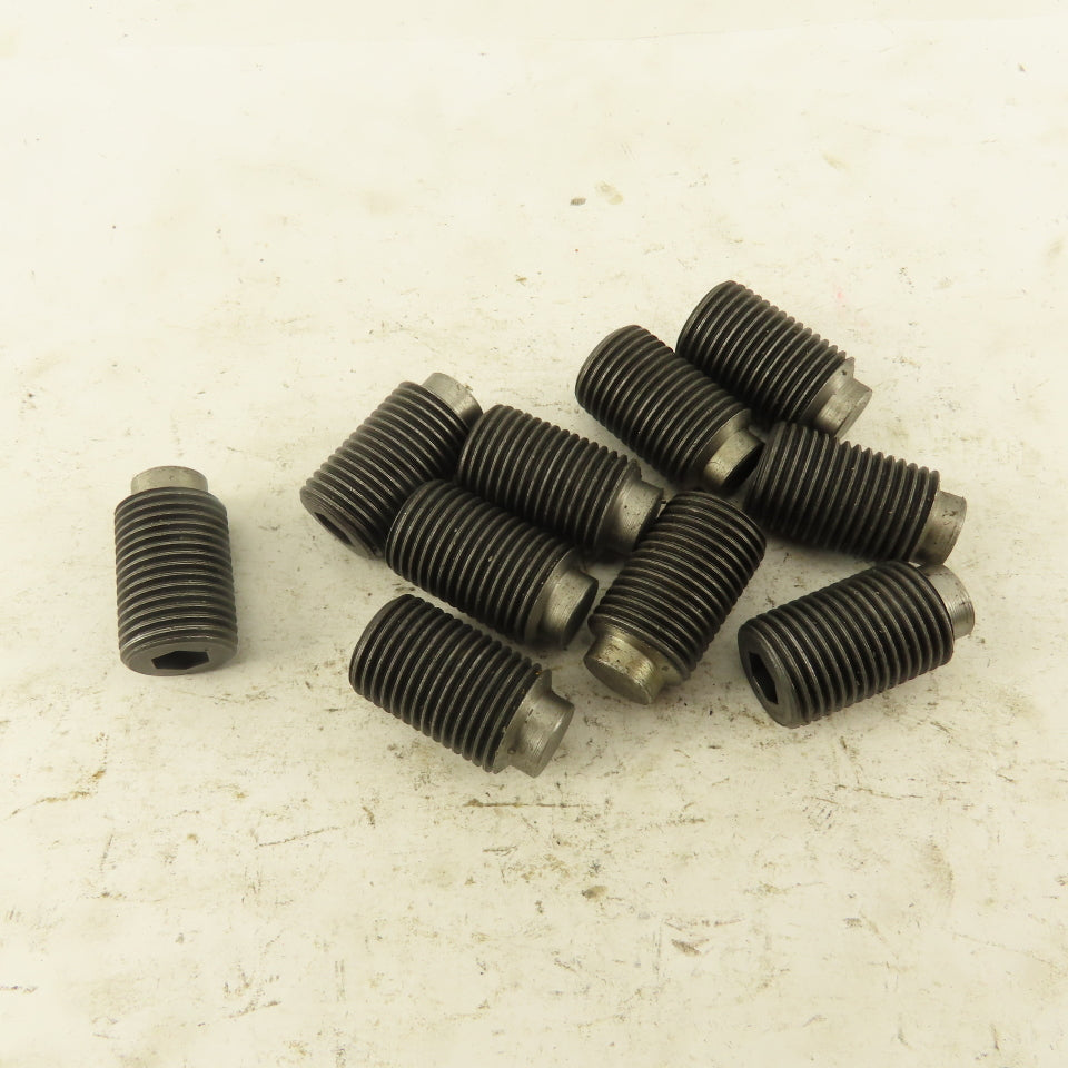 5/8"-18 x 3/4" Half Dog Point Socket Head Set Screw Lot Of 10